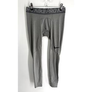 nike Pro dri fit compression pants Small Leggings Athletic Stretch Gray Men’s
